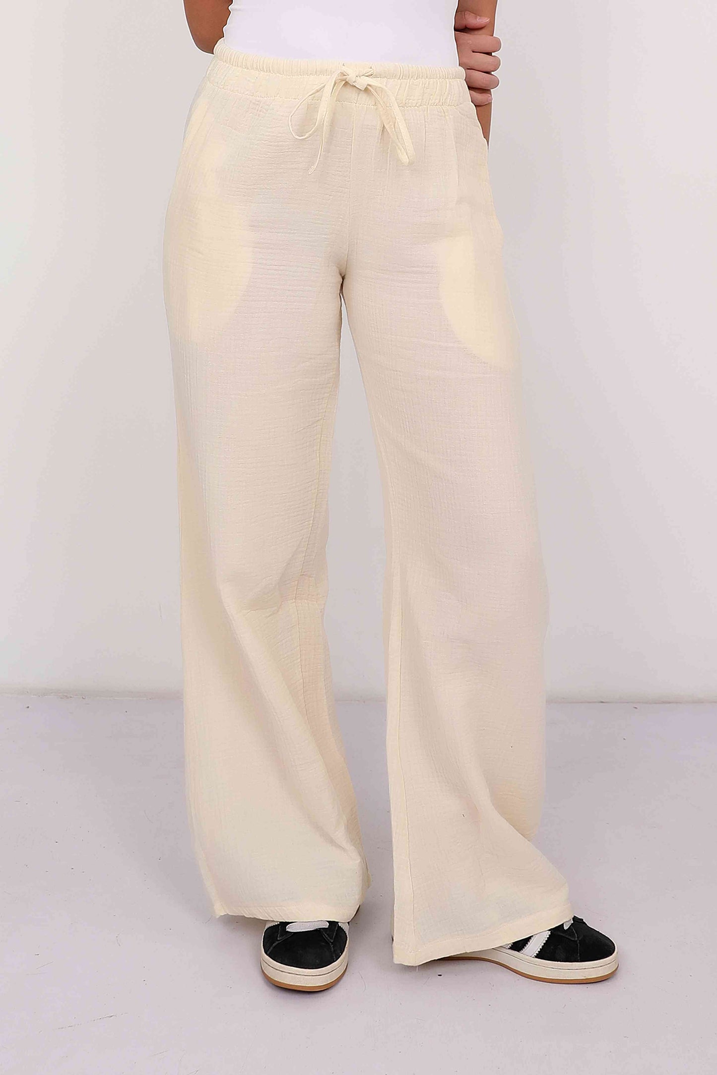 Krencl Comfort Wide-Leg Pants