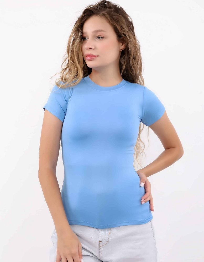 Sky Blue Short sleeve VegaTop