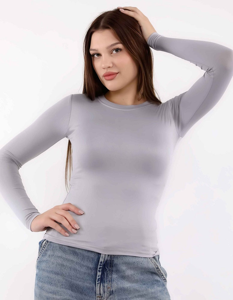 Silver Long sleeve VegaTop