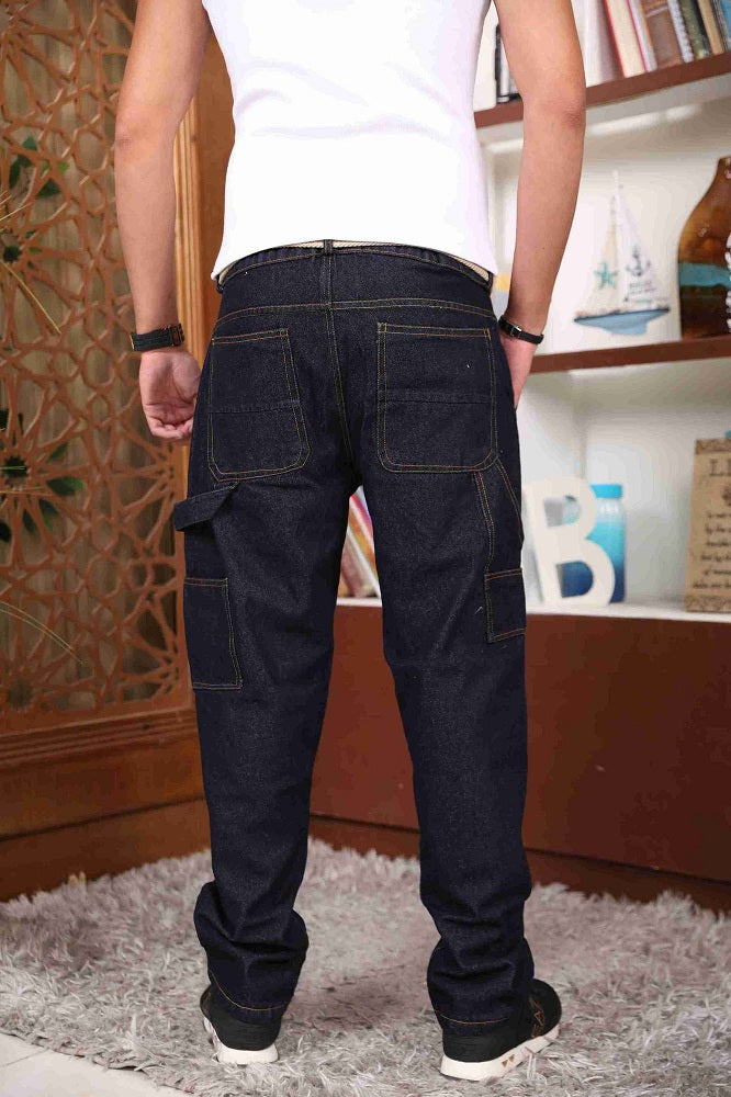 Navy Urban Utility Jeans Pants