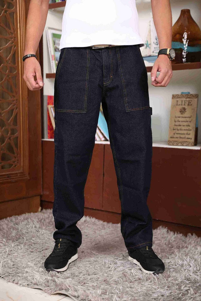 Navy Urban Utility Jeans Pants